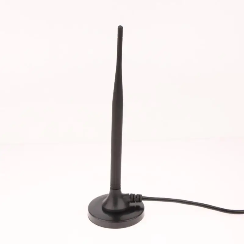 1 個ポータブル屋内 Tvplus アンテナブラックアンテナ 5 メートル/8 メートル/10 メートル/15 メートルテレビセットトップボックス用屋内アンテナ