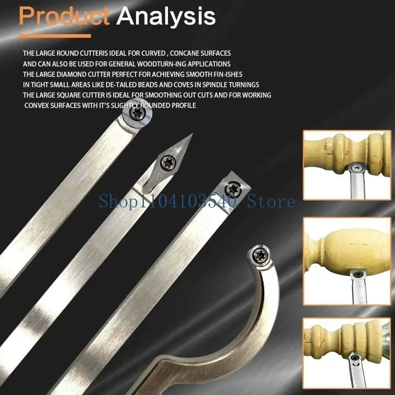 

02DC Твердосплавные токарные инструменты по дереву с более грубыми токарными инструментами с твердосплавными напайками