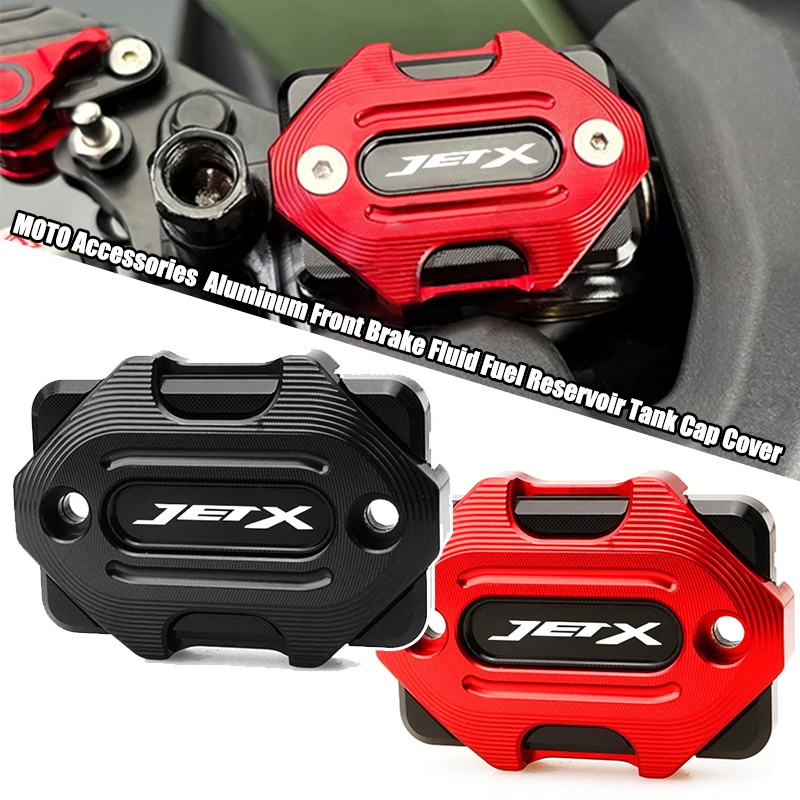 MOTO Accessories For SYM JETX JET X 125 150 JETX-125 JETX-150 CNC Aluminum Front Brake Clutch Rear Brake Fluid Reservoir Cover