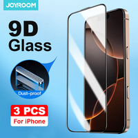 Joyroom 1/2/3pcs HD Glass Screen Protector for iPhone 16 15 Pro Max Fall-proof Full Screen Tempered Glass Protection for iPhone