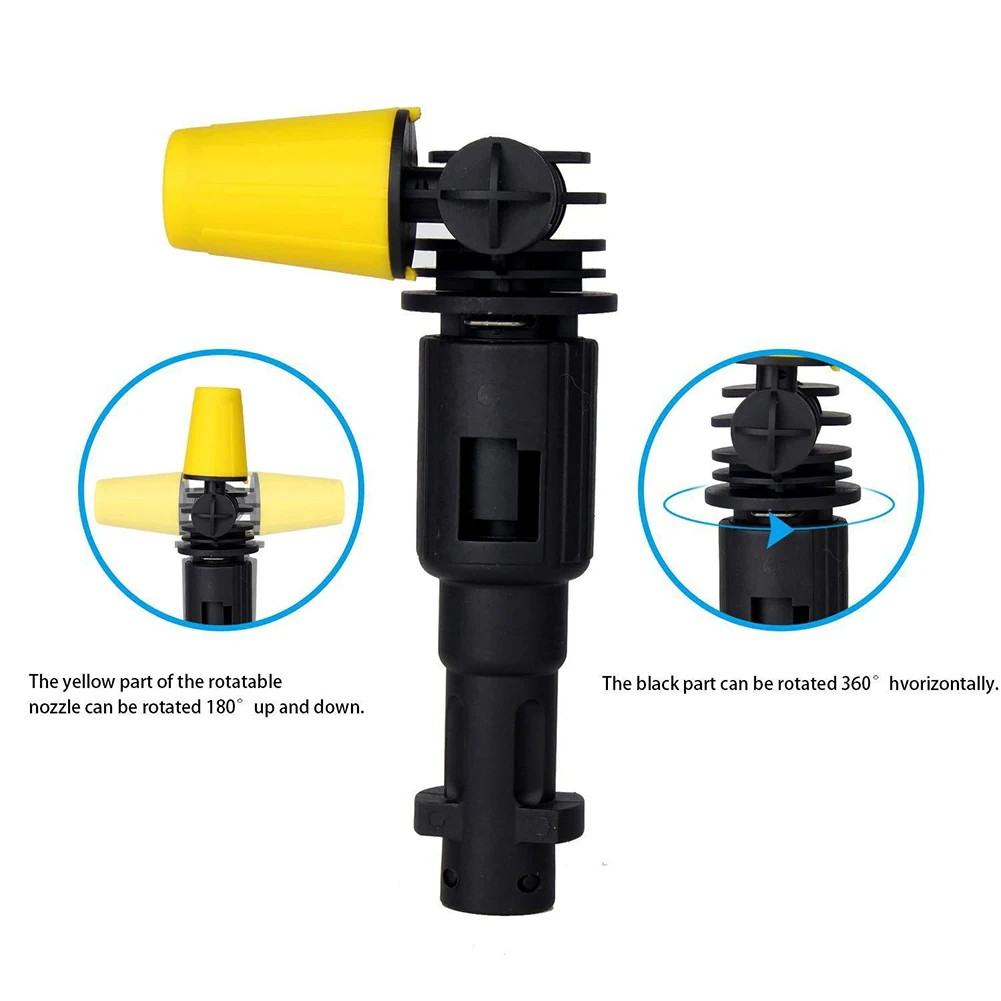 360 Degree Rotating Nozzle for Karcher K2 K3 K4 K5 K6 and For LAVOR High Pressure Washers Easy Install Bayonet Fit