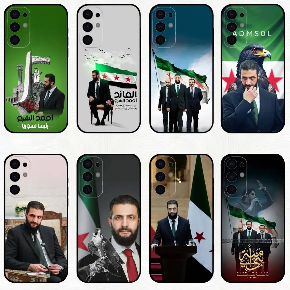 

A-Ahmed Sharaa Syrian Flag Phone Case For Samsung S25,S24,S23,S22,S21,S20,Plus,Fe,Lite,Others Black Cover