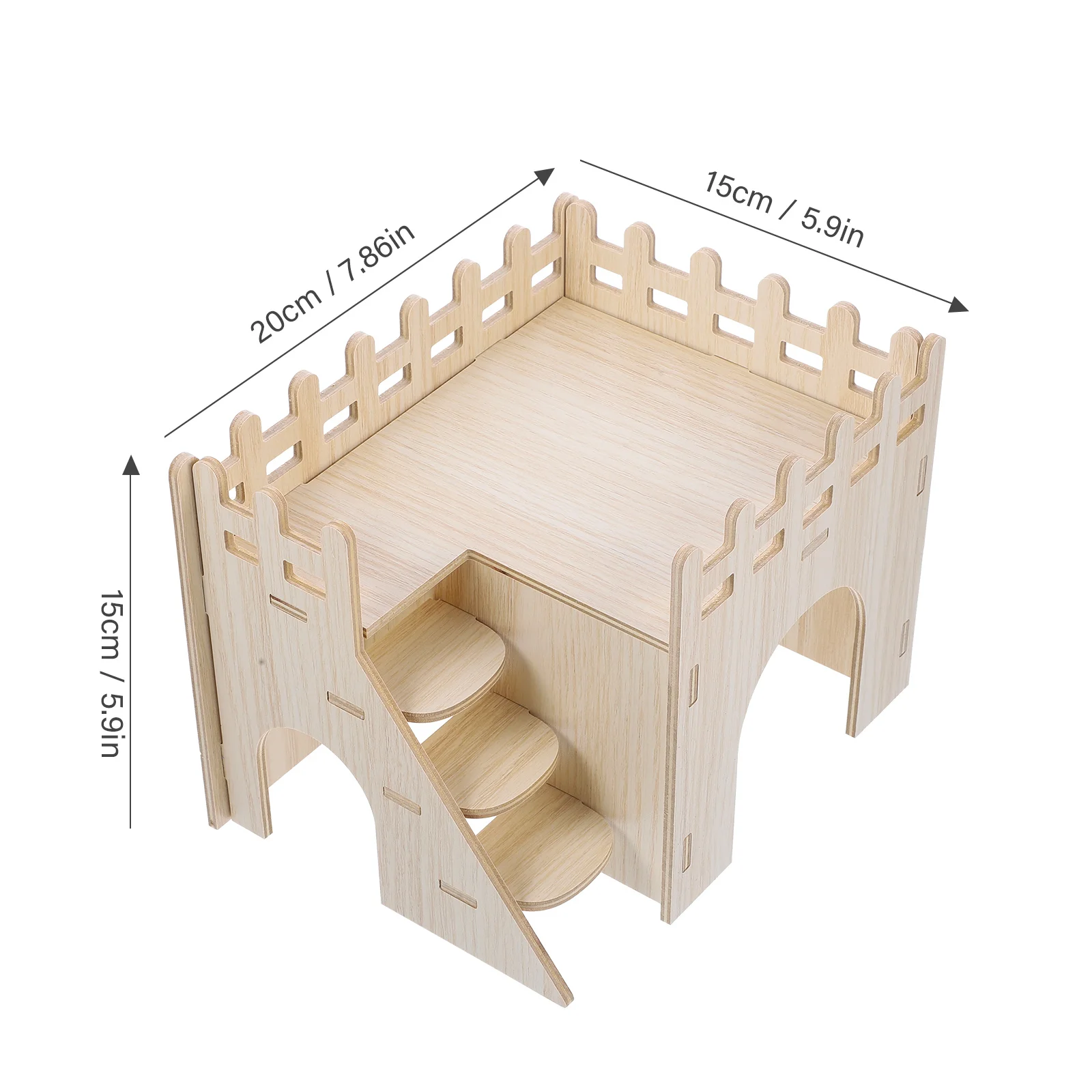 Delicate Hamster House Guinea Pig Maze Household Squirrel Small Animal Hideout Wooden