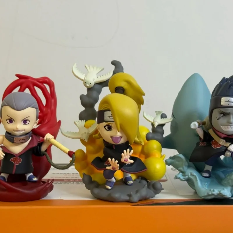 กล่องสุ่มฟิกเกอร์ตัวละครอะคาสึกิ นารูโตะ ชิปปุเด็น ของแท้ น่ารัก อนิเมะ แอคชั่นฟิกเกอร์ ของสะสม กล่องปริศนา ของเล่น ของขวัญ