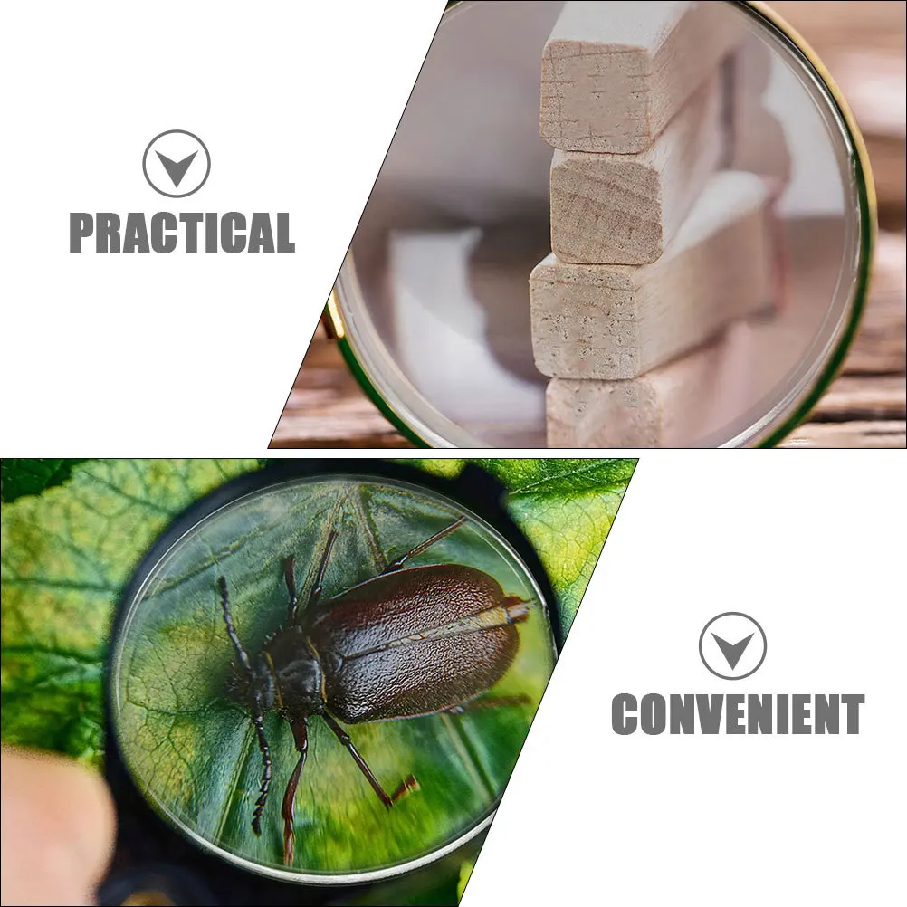 10 Buah Akrilik Biconvex Bening 3D untuk Pengajaran Fisika Percobaan Sains Kit Optik Lensa Teleskop Lensa Pembesar