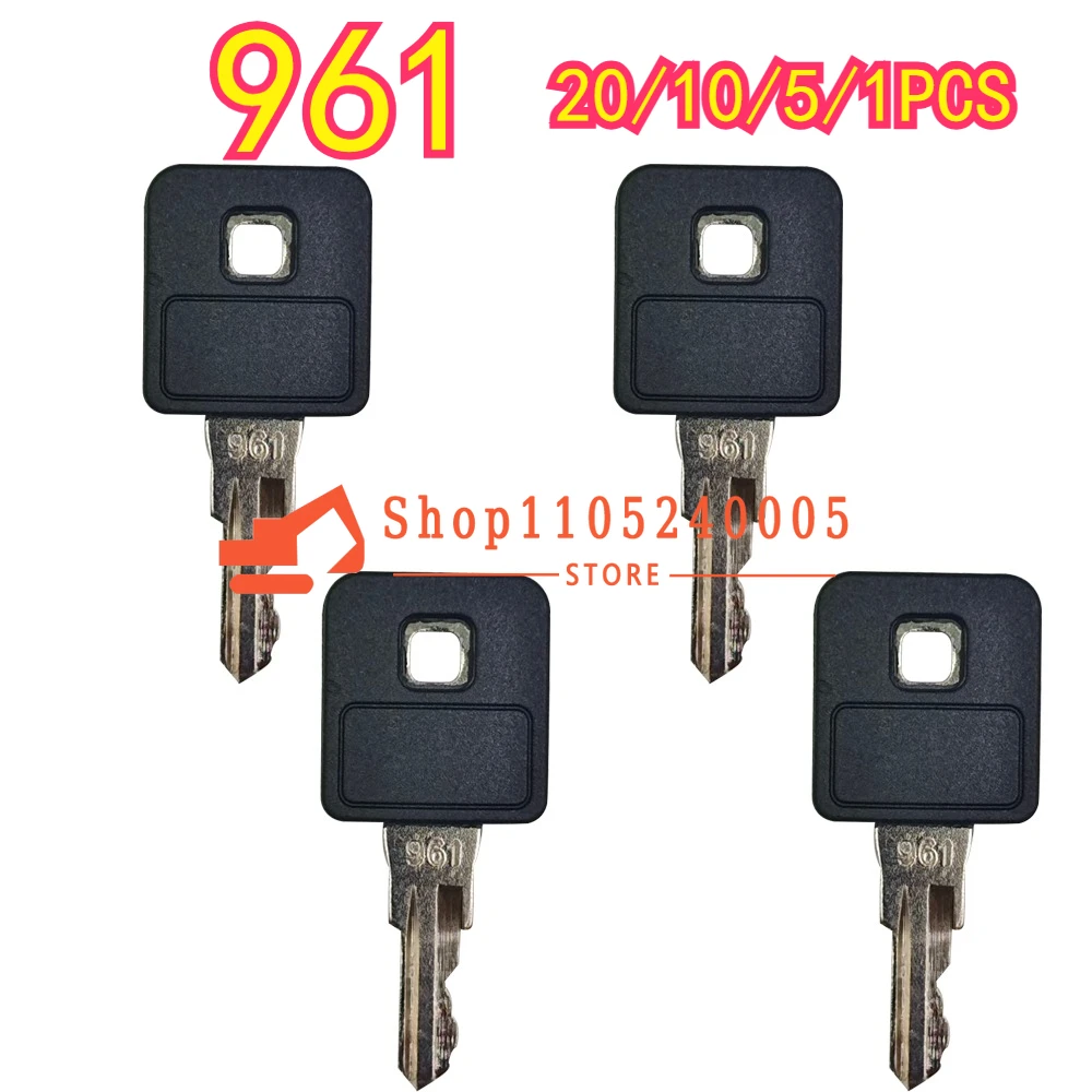 

20/10/5/1 шт. новые ключи зажигания 961 214961 214-961, совместимые с Ditch Witch Trencher RT40 1330