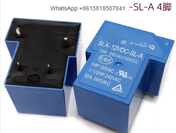 20PCS T90 Relay: SLA-05V, 12V, 24VDC, SL-A, -SL-C, 4/6 pins, 30A