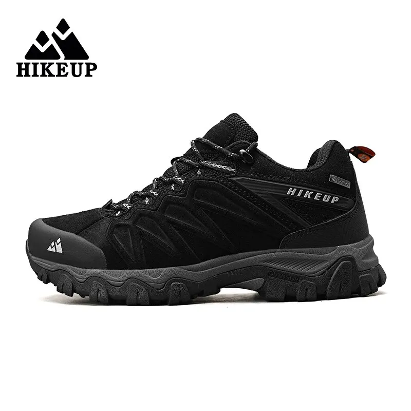 HIKEUP-Chaussures de Randonnée en Cuir Durables pour Homme, Baskets de dehors en Plein Air, de Trekking, d'Escalade et de html à Lacets, Haute Qualité