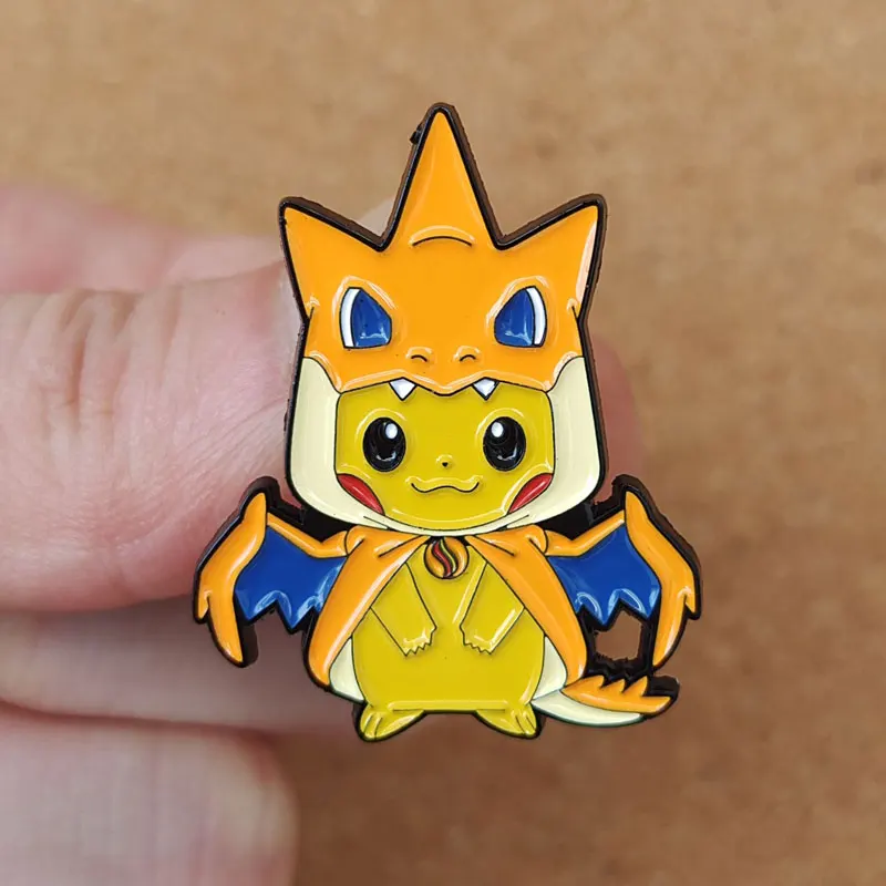 Pokemon Pins Pikachu Hard Enamel Pin Gengar Brooch Mew Metal Brooch Badge Toys Pikachu Gengar Jewelry Accessories Fans Gifts