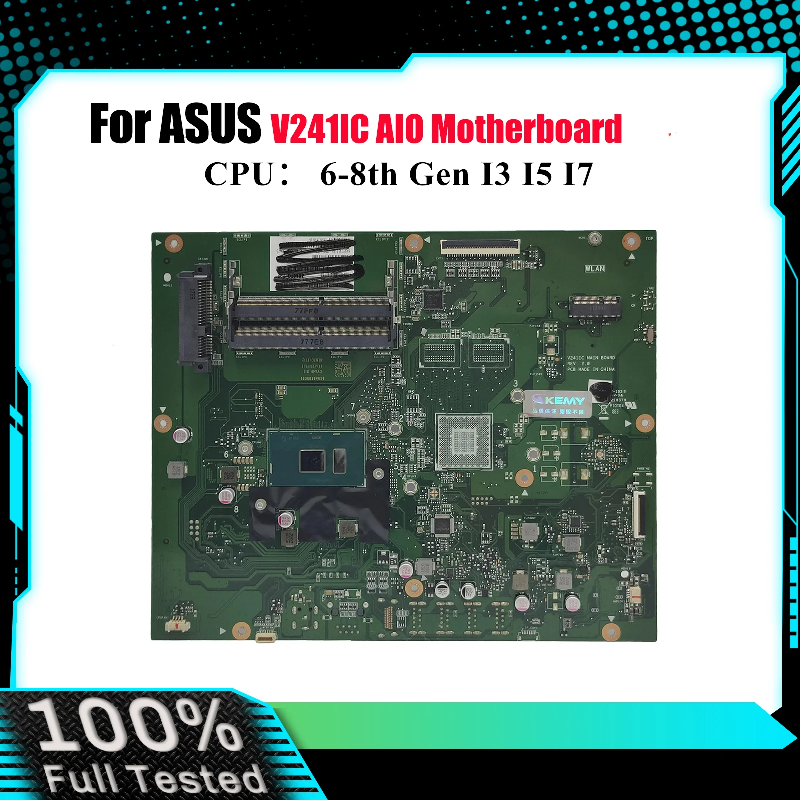 

Материнская плата V241IC для ASUS Vivo AiO V241ICR V241IC V241I, материнская плата с процессором I3 I5 I7, 100% тестирование, ОК, быстрая доставка, высокое качество