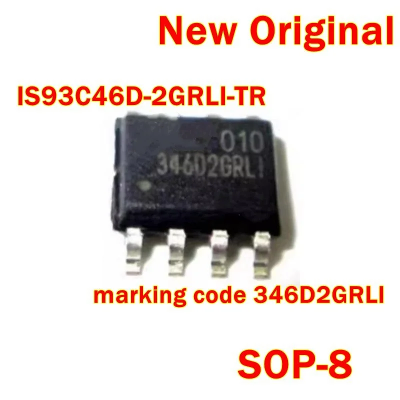 

IS93C46D-2GRLI-TR IS93C46D-2GRLI SOP-8 New Original marking code 346D2GRLI 1-KBIT SERIAL ELECTRICALLY ERASABLE PROM