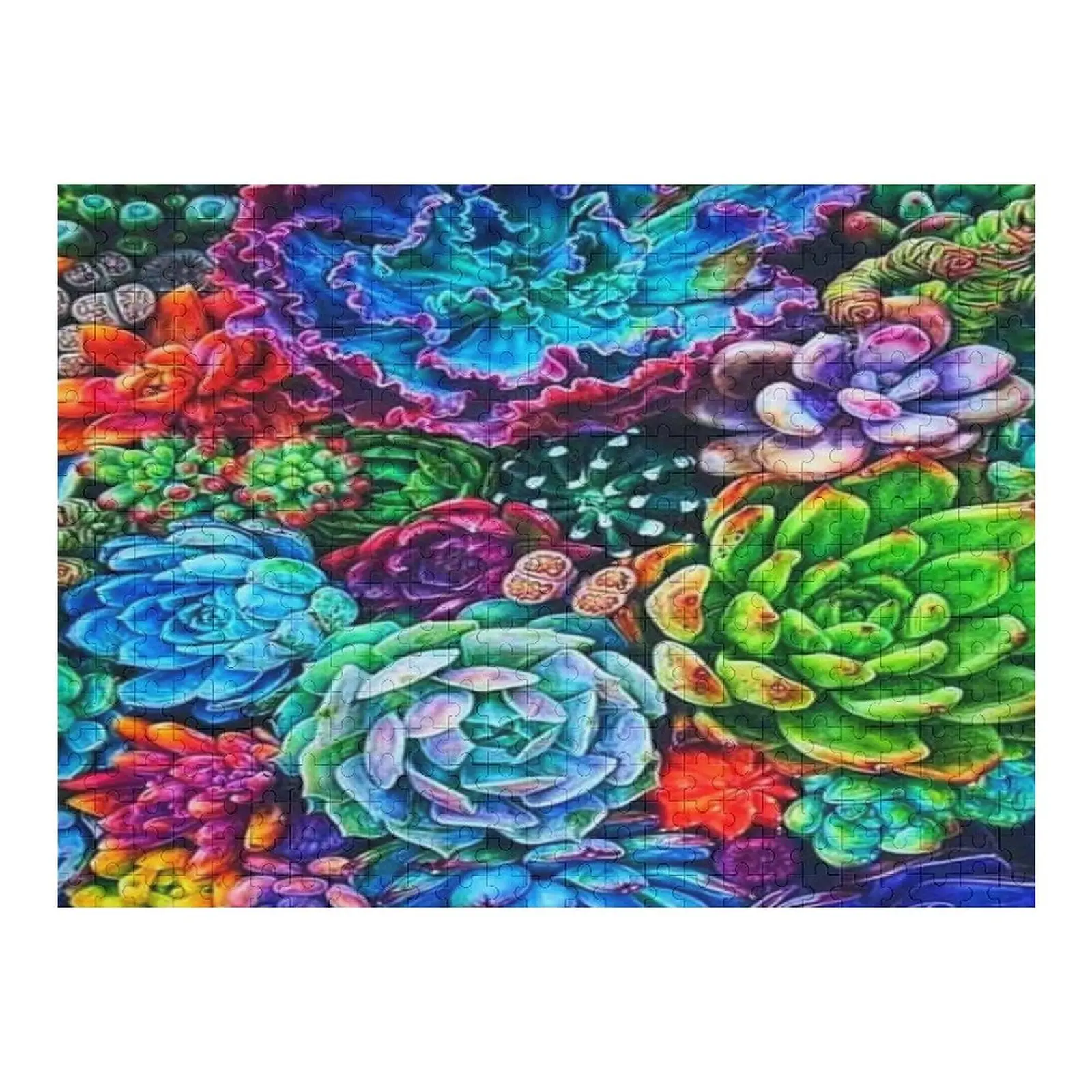 Beautiful succulent plant panting pattern Jigsaw Puzzle Novel Toys For Children 2022 Woodens For Adults Name Wooden Toy Puzzle