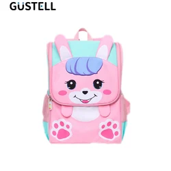 Mochila escolar de dibujos animados en 3D para niños, Mochilas escolares ligeras de nailon, Kawaii, bolsa de libros para niños