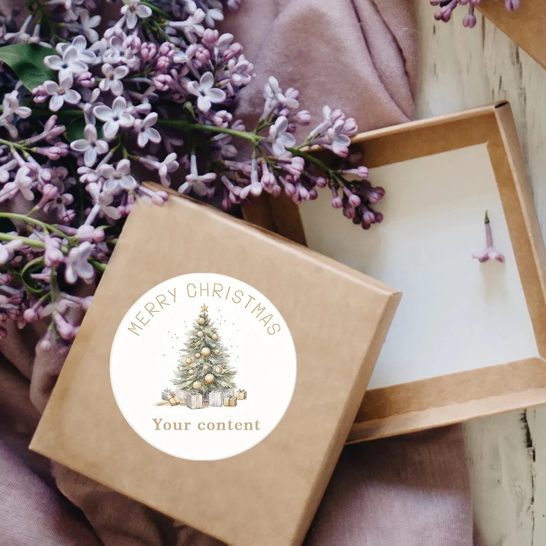 90 peças de adesivos de felicitações de Natal para embrulho de presente, cartões e decorações de festas