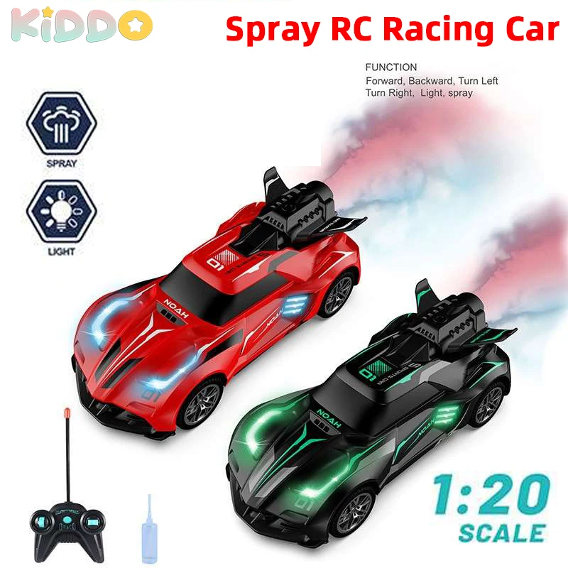 1/20 Mini RC Car Remote Control Drift Spray Racing with Light Car Toys for Boys Gift 2.4G Kids Vehicles Children's Day Gifts