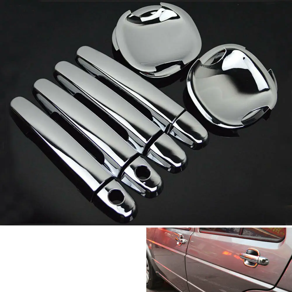 BBQ@FUKA Car Exterior Door Handle Covers + Bowls For TOYOTA Corolla Camry Highlander Matrix RAV4 Scion XA With PSG Keyhole