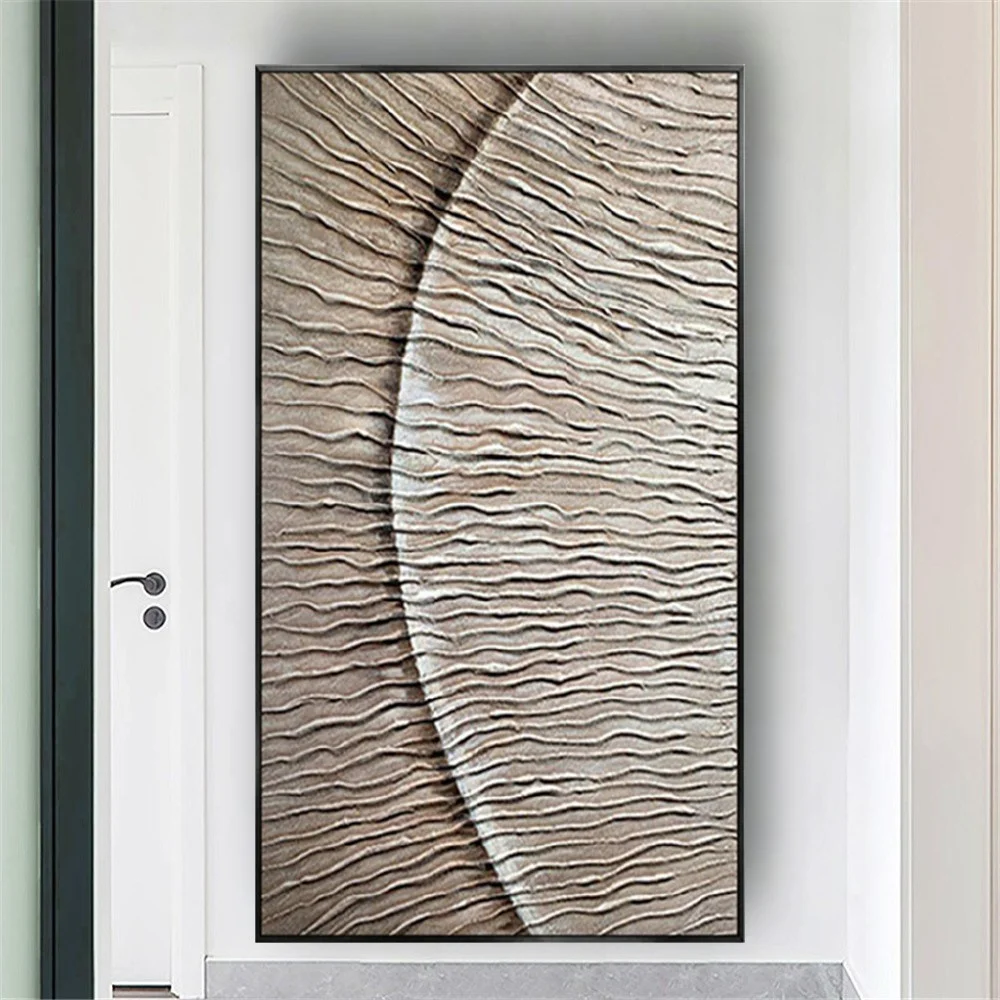 100% Handpainted Abstract Geometric Painting New Arrival Oil Painting Light Tone Interior Decor large Wall Art pictures For home