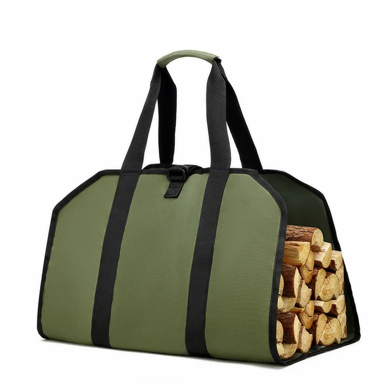 1 шт. сумка-переноска для дров, холщовый держатель для дров, очень большой, прочный для каминов, дровяных печей, дров, бревен, лагеря