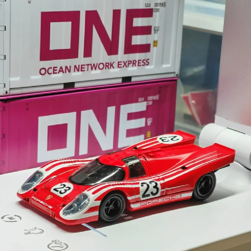 Hot Wheels Model Samochodu 1:43 Car Culture 1970 Porsche 917 Hotwheels Real Riders Model Pojazdu Odlewany ze Stopu Kolekcjonerski Zabawka dla Dzieci