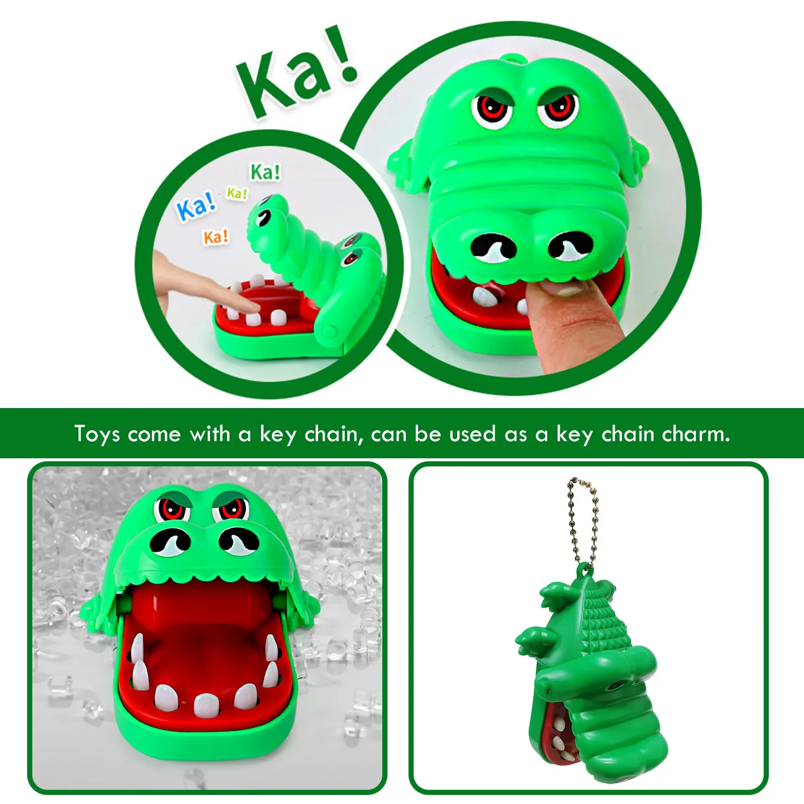 Crocodile Teeth Toys Alligator Family Party Toy Interactive Mini Biting Finger Game Creative Non‑Toxic for Family Games