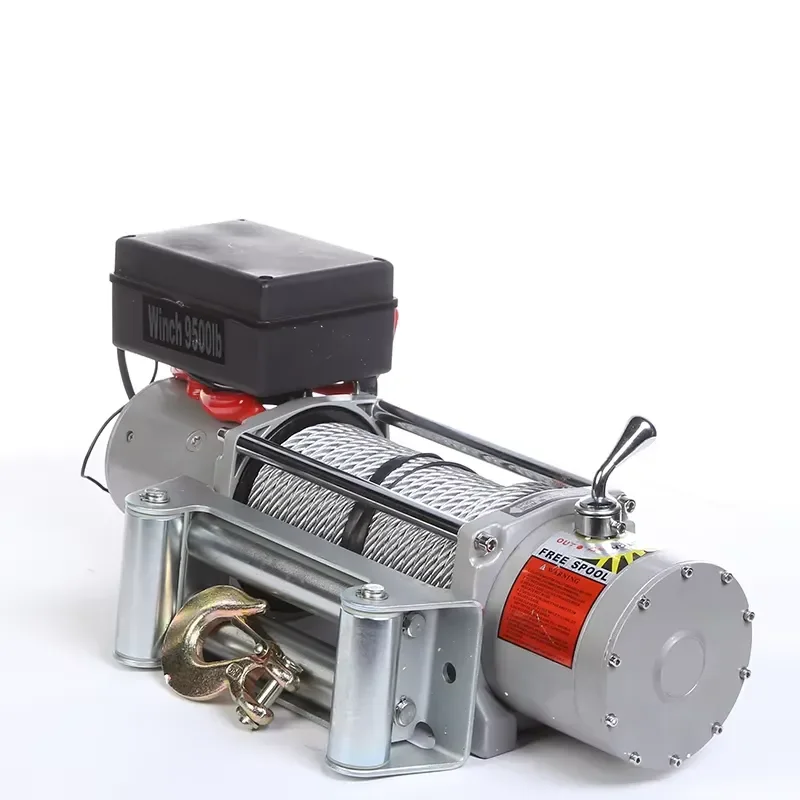 Heavy Duty 9500LBS Electric Winch 12V 24V for 4X4 Off Road Truck Jeep SUV Recovery Gear Portable Cable Hoist Puller Tool 9500