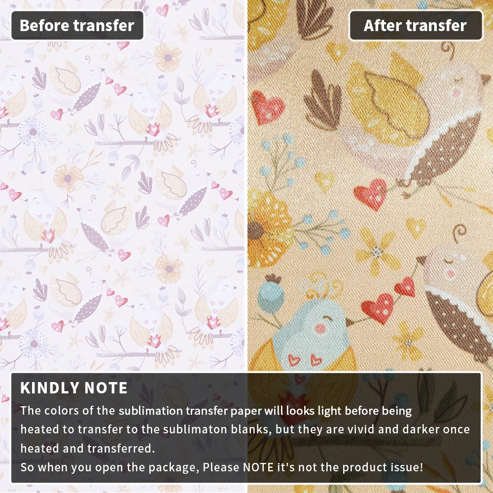 XFX Cartoon Transfer Paper Ink Sheet 1 Pcs 12x12 in Mother\'s Day Love Sublimation Printed Transfer Paper for Press T-Shirts DIY