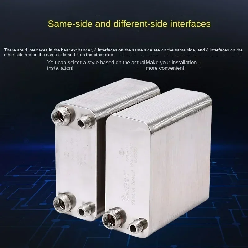 Upgrade New Brazing Plate Type Over Water Heat Exchanger Radiator 304 Stainless Steel Heat Exchanger Can Take A Bath For Home An
