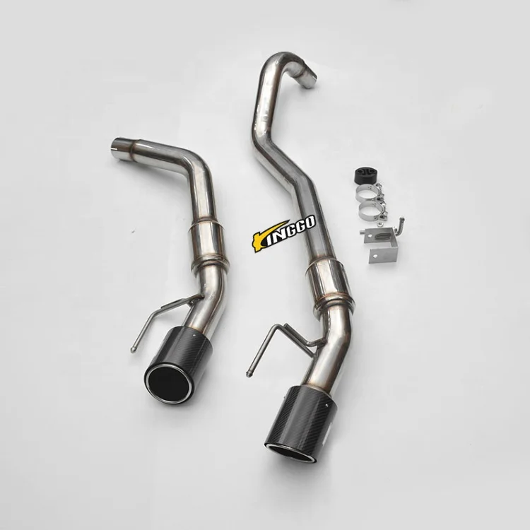 Car Exhaust System Sound Dual Carbon Tail Muffler Catback Exhaust For NEXT GEN RANGER RAPTOR 2022+