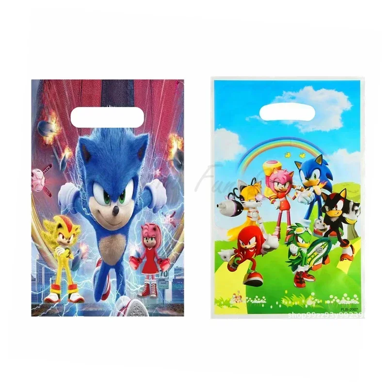 Hot Shadow Birthday Party Gift Bag Sonics Animated Candy Bag Birthday Supplies Decorations Hedgehog Party Decoration Toys