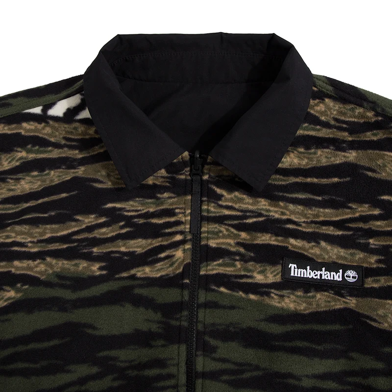 سترة Timberland للرجال للمشي لمسافات طويلة كاجوال ذات وجهين ومريحة وطية صدر السترة A27F5001