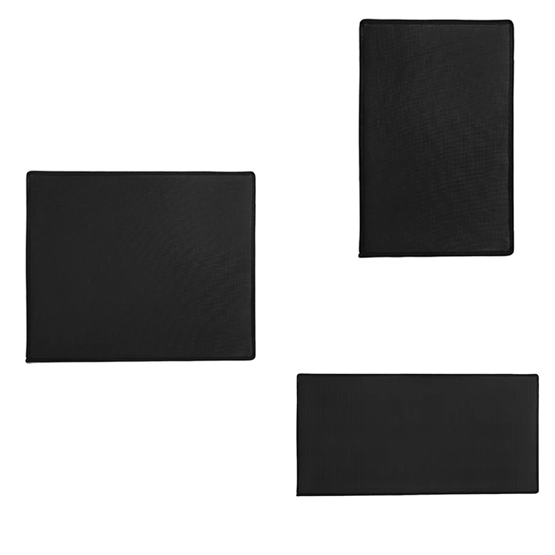 Large BBQ Mat, Silicone + Fiberglass Black Bbq Grill Mat Perfect For Charcoal Grills, Gas Grills, Fryers And Smokers,XL