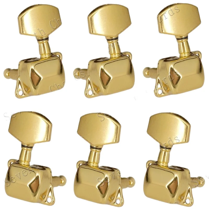 

A Set of Gold Semiclosed Guitar Tuning Pegs Keys Tuners Machine Heads for Acoustic Guitar Accessories Guitr Parts