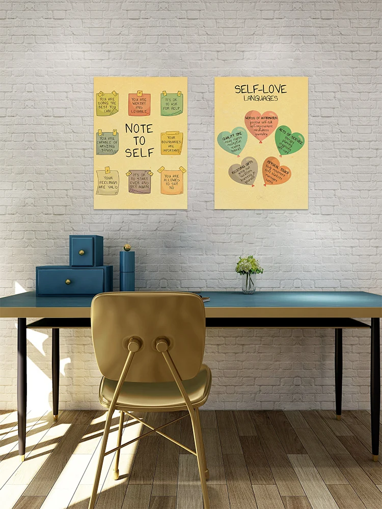 Mental Health Kraft Poster Emotions Wheel Therapy Self Care Counseling Office Mindfulness Reminder Therapy Wall Art Decor