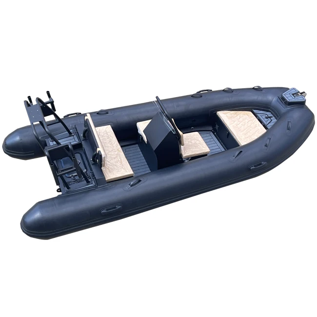 Luxury Deep Hull Rigid 13ft RIB 390 Aluminum Orca/Hypalon/PVC Inflatable Fishing Boat