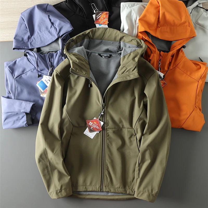 Couple's Outdoor Softshell Jacket Casual Fleece Lined Windproof Waterproof Hooded Fashion Urban Style Autumn Winter Coat