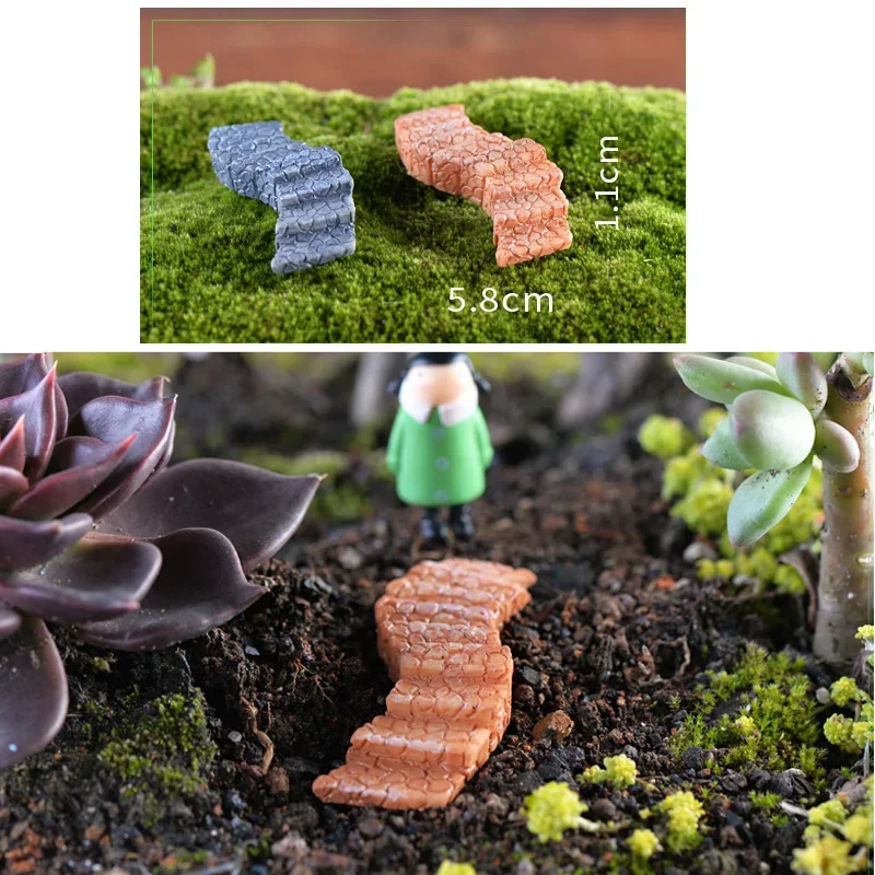 1PCS Micro Landscape Stone Stairs Miniature Fairy Garden Home Houses Decoration Mini Craft Micro Landscaping DIY Accessories