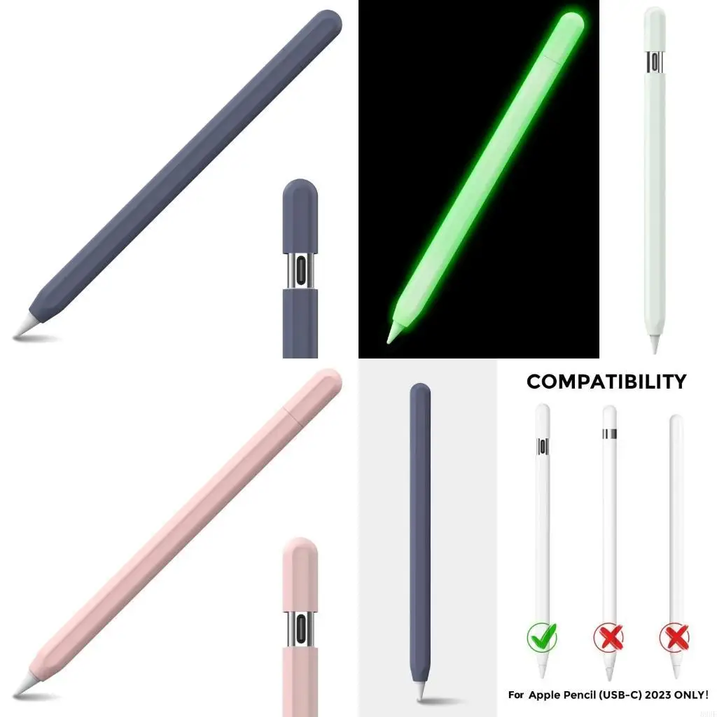 

896F Thin Sleeve Silicone Case for Pencil 3(USB C) Protectors Perfects Fit Drop proof and Lightweight Silicone Grip