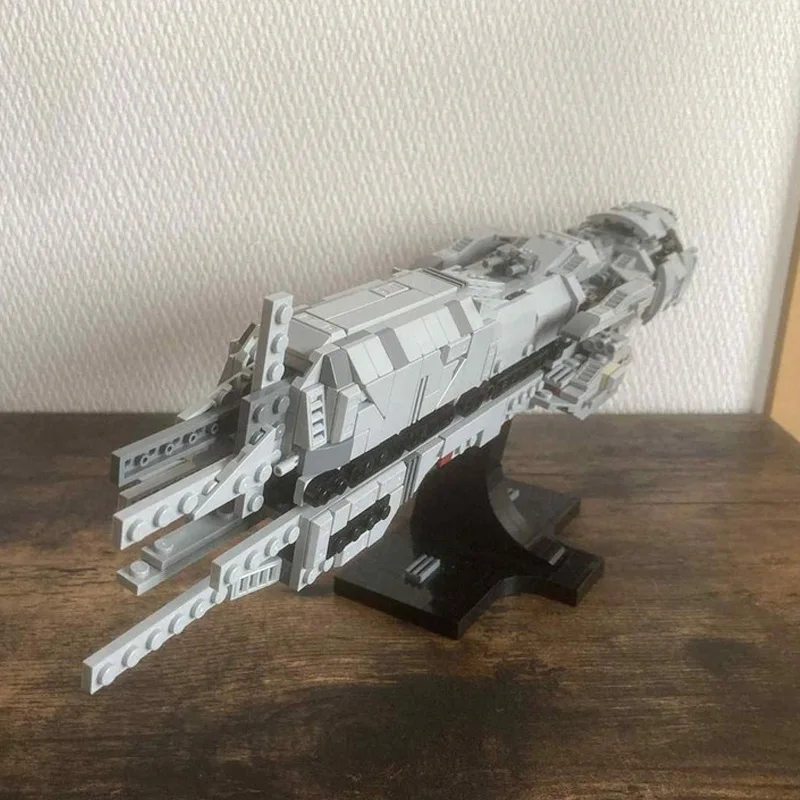 708 Uds. Estrella batalla extraterrestres USS Sulaco modelo a escala media bloques de construcción tecnología de ladrillo montaje creativo DIY juguete regalos de cumpleaños
