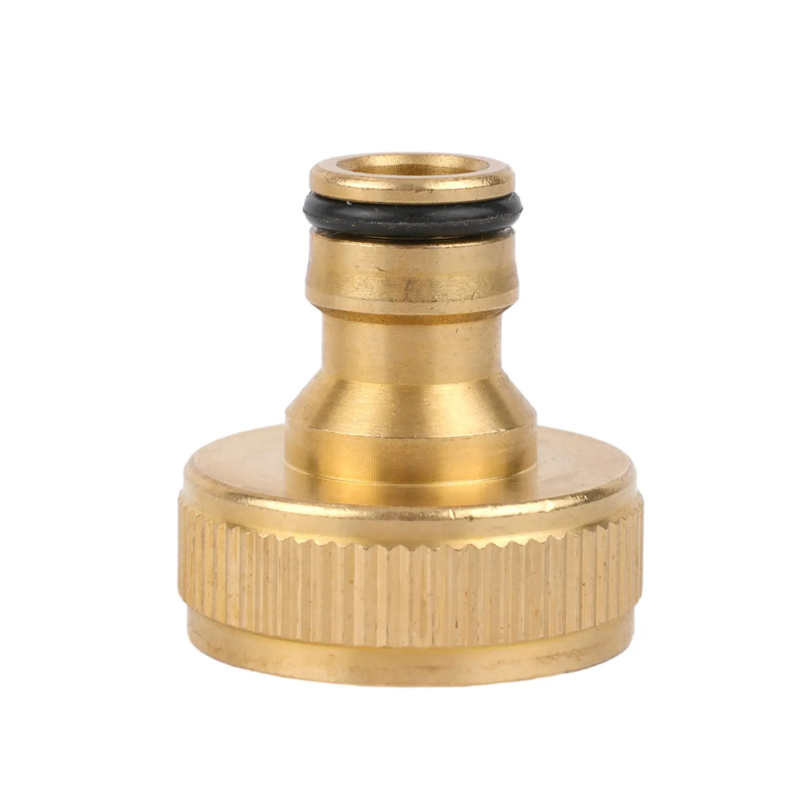 Brass Water Pipe Fitting with Precision-Machined Threads for Consistent Fit on Standard Garden Tap Nozzles and Valves