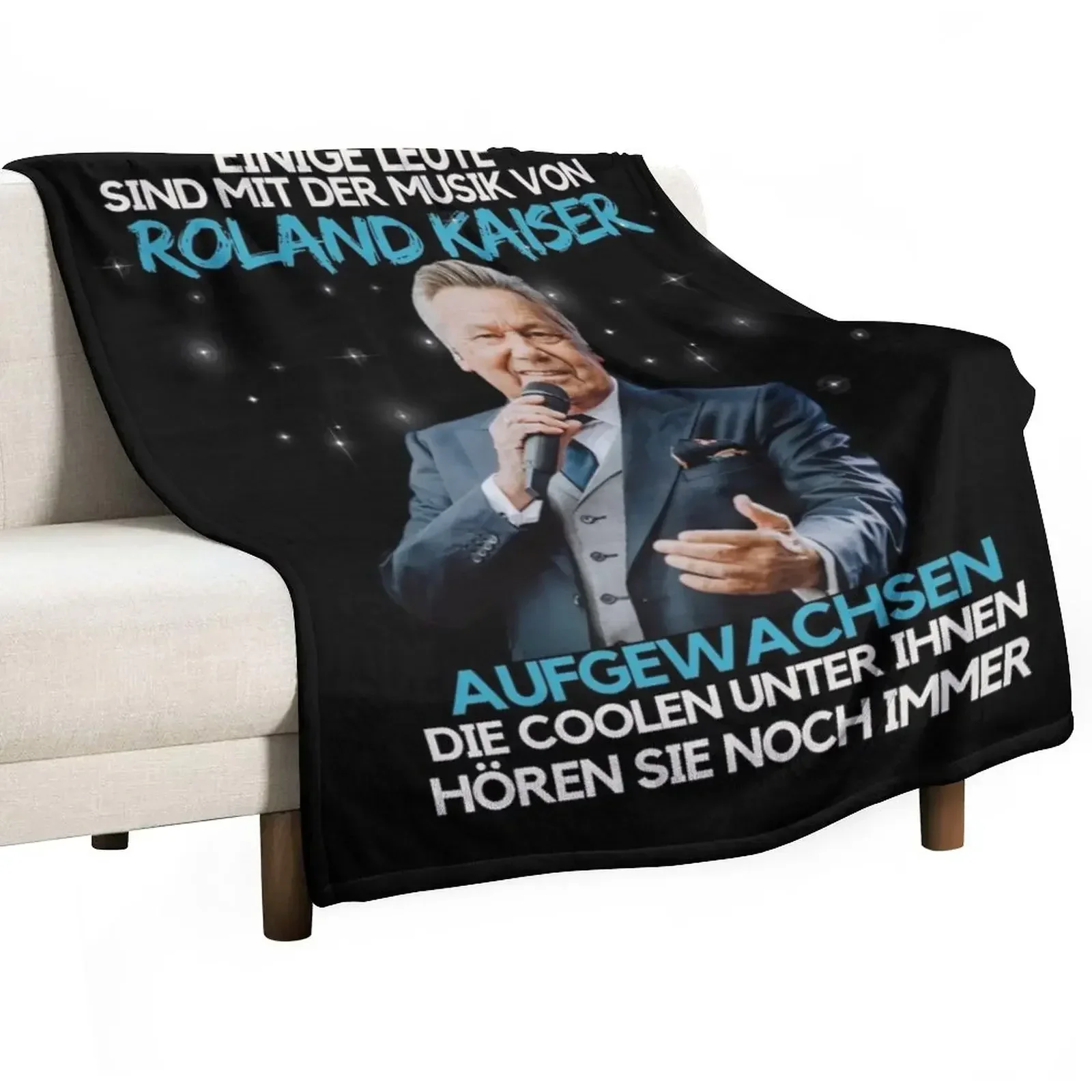 Copy of Roland Kaiser | rip Roland Kaiser| Schlagers?nger Roland Kaiser nur gott weiss warum kaiser Throw Blanket Large Blankets