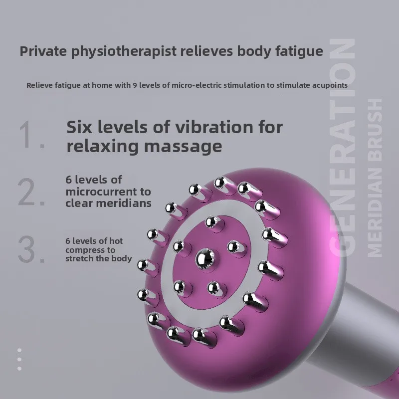 فرشاة تدليك ميريديان الكهربائية الذكية، منظف الجسم المحمول للاستخدام المنزلي #3