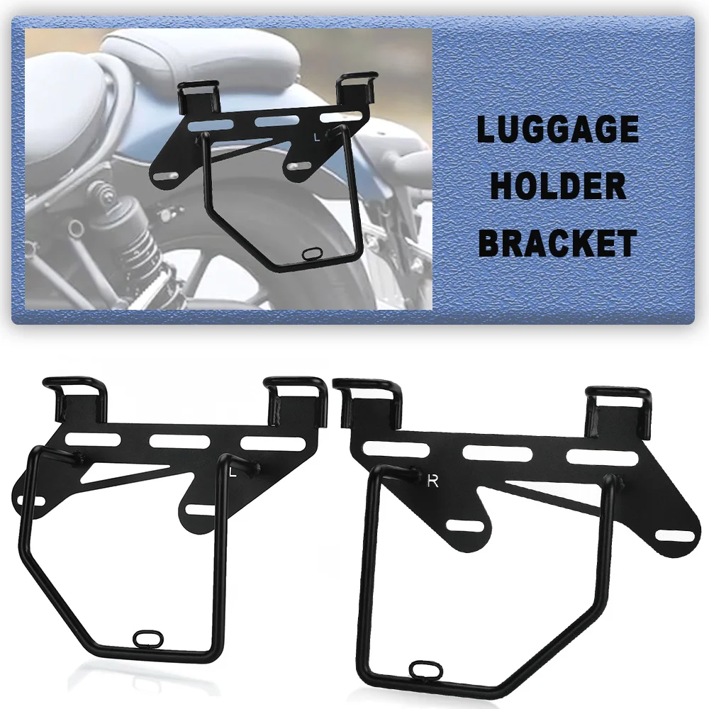 For XL883L XL1200NS For Kawasaki W400 W650 W800 VN250 Luggage Racks Saddle Bag Bracket Support Holder Left&Right Side Racks