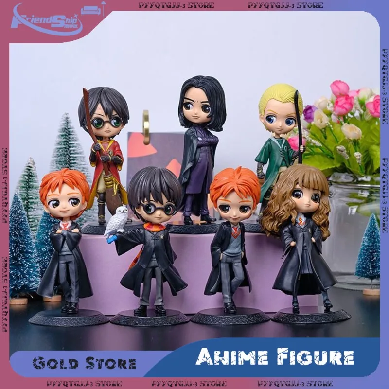 Modelo de juguete de Harry Potter, versión Q, muñeca de acción Kawaii, figura de vinilo de PVC, modelo de muñeca, decoración, adorno de escritorio, periféricos de animé
