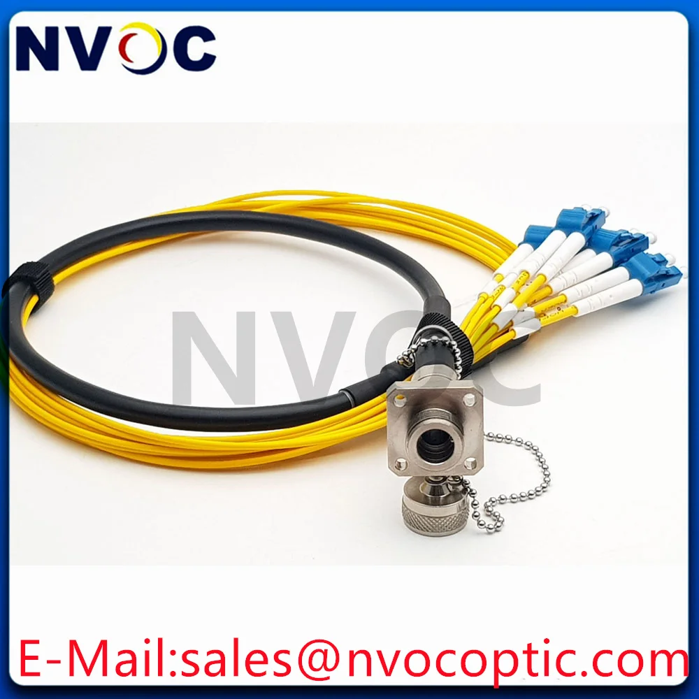 12Core SM OS1 ODC-MPO Female Socket Square 1.5M To LC/SC/FC/ST Fiber Optic Patch Cord Jumper Connector For Patch Panel Box