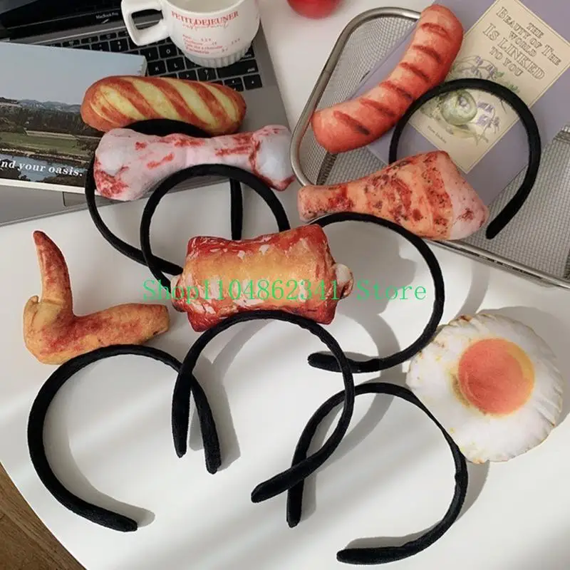 

5asd Забавная повязка на голову с едой, шляпа с едой, костюм, забавная повязка на голову, повязка на голову для вечеринки, на с