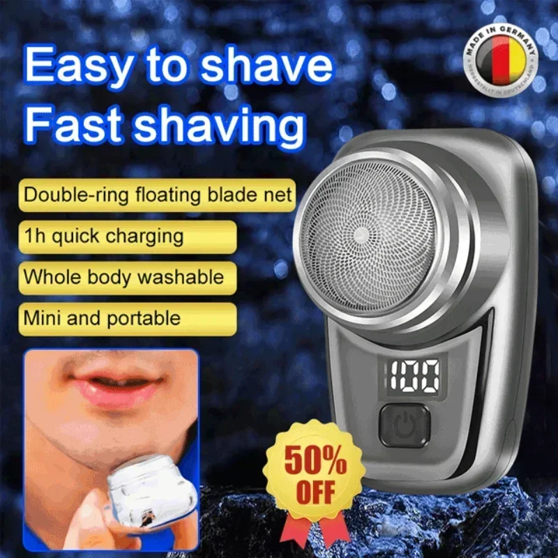 Upgrade Mini Electric Razor Portable Electric Shaver With Digital Display Mini Shaver For Men barbeador