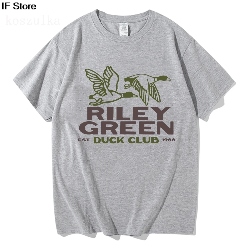 Est 1988 pato clube recortado t riley verde vintage 2025 camiseta verão manga curta masculino tshirt de algodão das mulheres dos homens t camisa gráfi