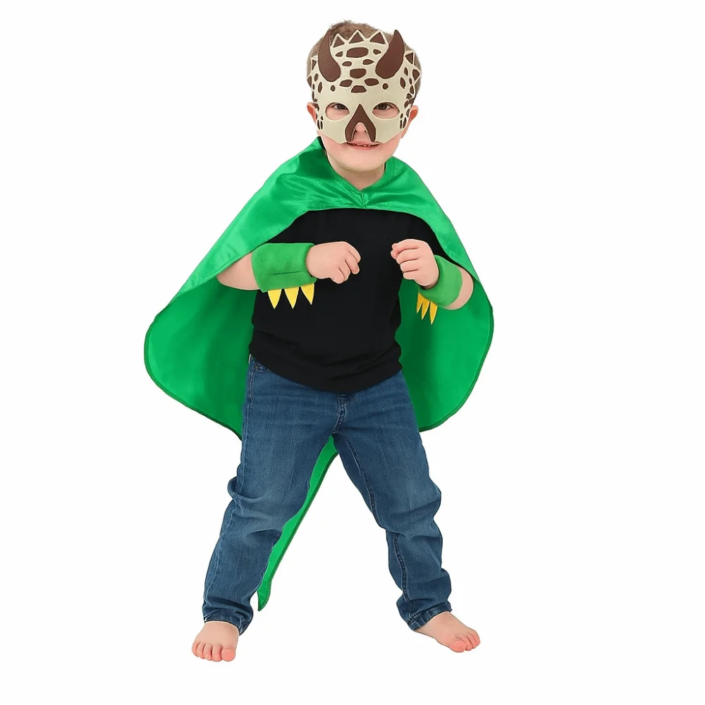 

Необычная маска, плащ дракона, накидка с капюшоном, костюмы для косплея, костюм на Хэллоуин, перчатки, костюм динозавра для мальчиков и девочек