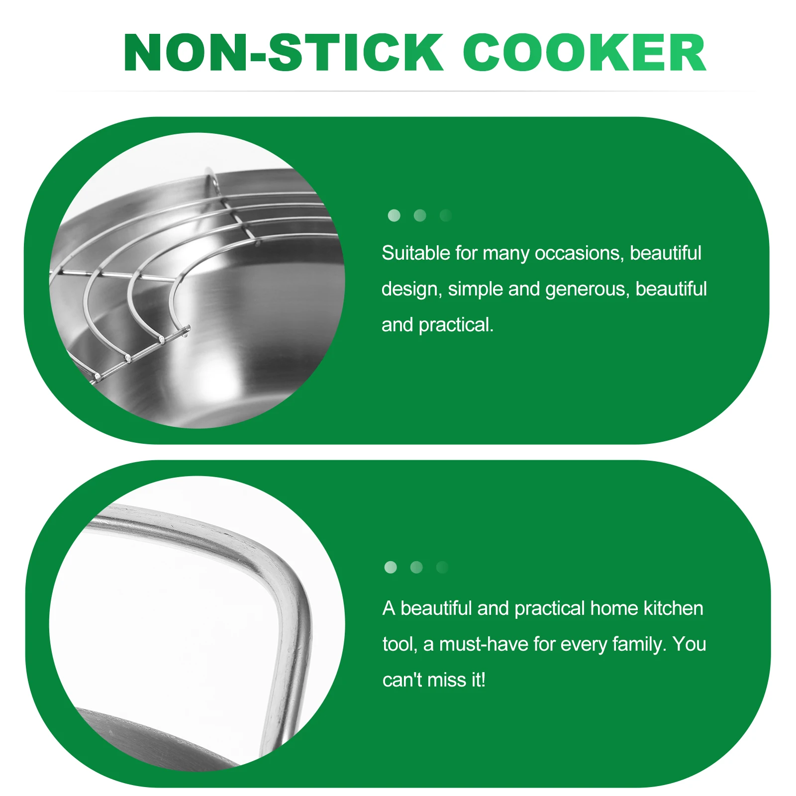 

1 Pc Premium Quality 304 Stainless Steel Tempura Frying Pan Mini Portable Oil Fryer For Kitchen