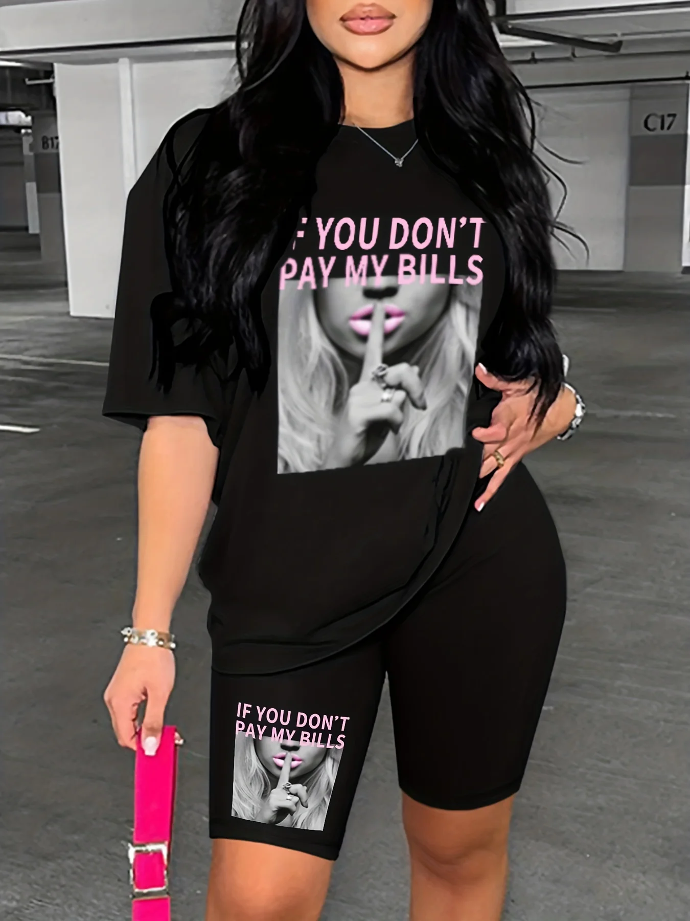 

Женский повседневный свободный комплект из двух предметов с буквенным принтом и короткими рукавами, уличная одежда, стиль унисекс, повседневный свободный комплект